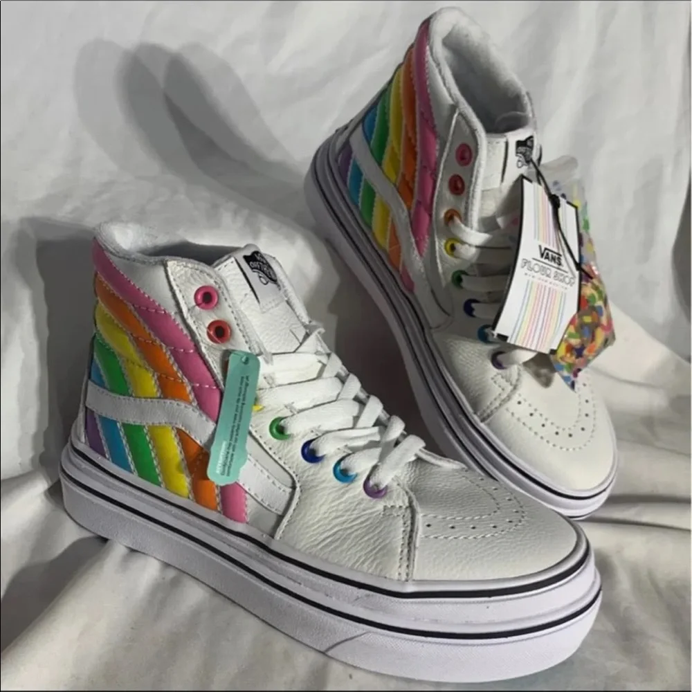 Vans Sk8 High Top Flour Shop Super Comfycush Platform Shoes RARE Limited Edition